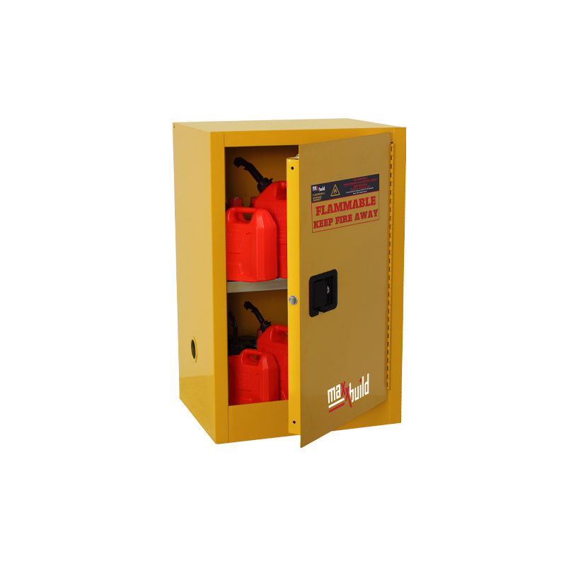 12 Gallon FM Approved Flammable Cabinet, Vertical, 1 Door, 1 Shelf