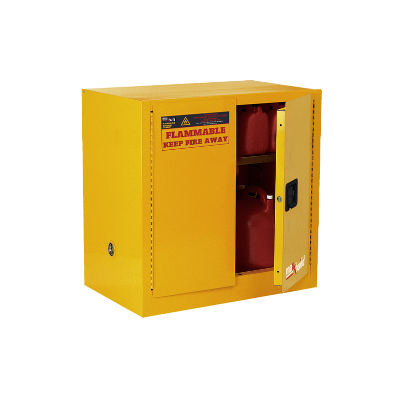 22 Gallon FM Approved Flammable Cabinet, 2 Doors, 1 Shelf