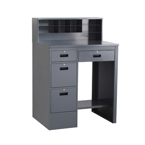 Combination Shop Desk,SC34513,Level Writing Surface,Drawers with Locks