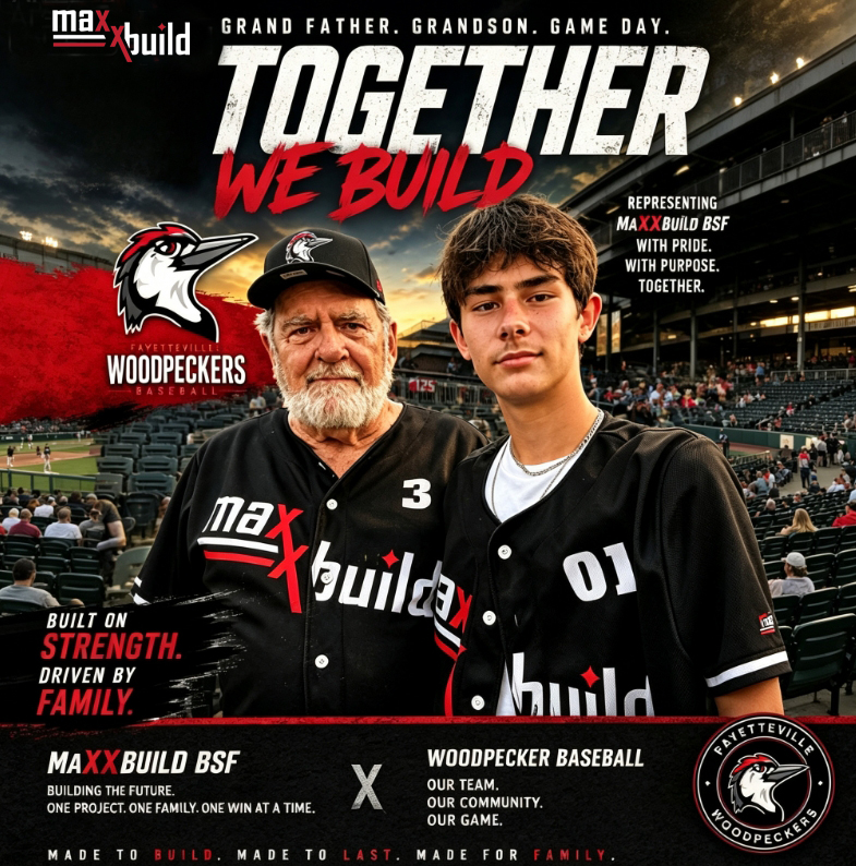 Maxxbuild Family  at Fayetteville Woodpeckers Game