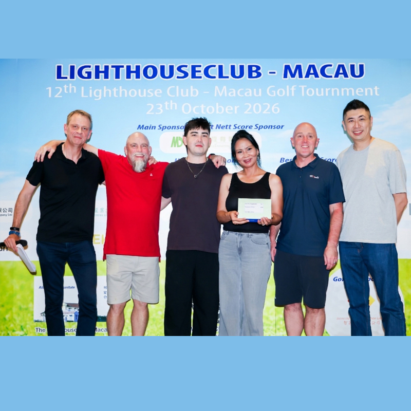 MaxxBuild Team Rarticipate in the 12th Annual Lighthouse Club Macau Golf Tournament